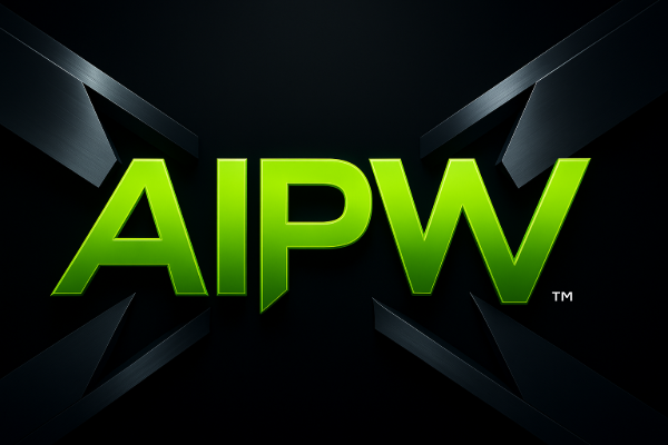 The official horizontal logo for AI Pro Wrestling (AIPW)